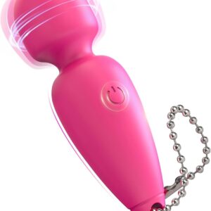 Sex Toy Mini Vibrator Wand, Adult Sex Toys for Women Bullet Vibrator Clitoris Stimulation 10 Patterns Rechargeable Quiet Waterproof Vibrators, Women Adult Sex Toys & Games Juguetes Sexuales (Pink)